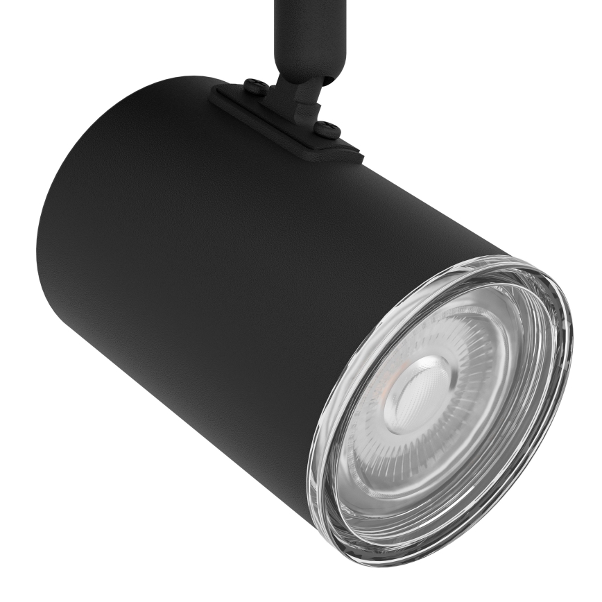 Eglo - Foco de baño 2x GU10/5W/230V IP44 negro
