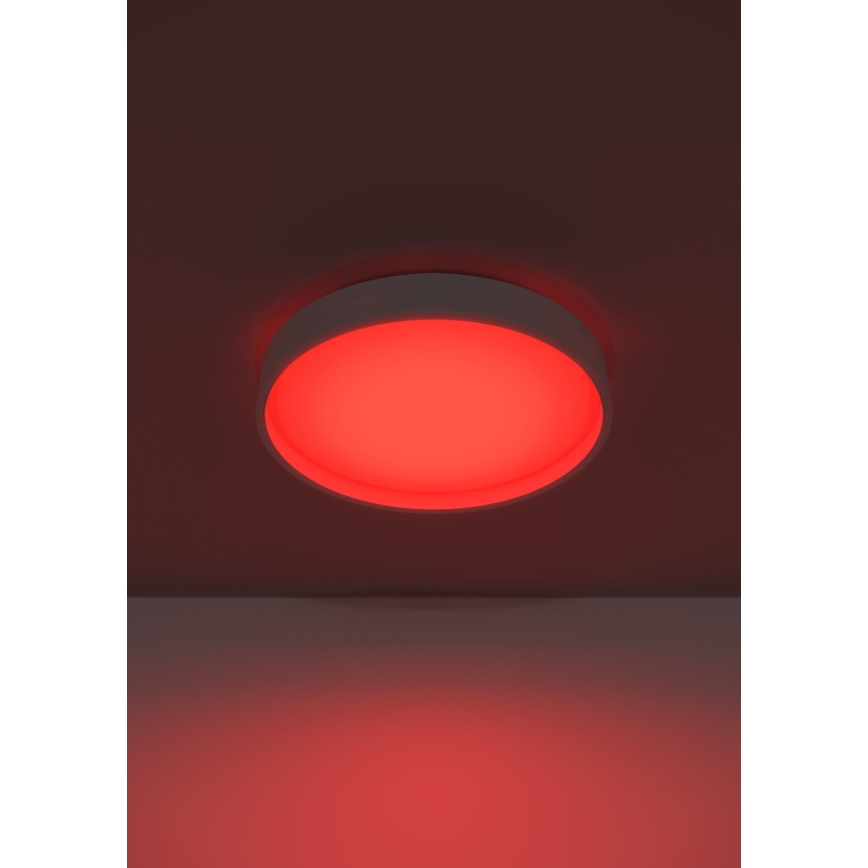 Eglo 300686 - Lámpara de techo LED RGBW regulable MASSIGNANO-Z LED/18,5W/230V blanco + mando a distancia