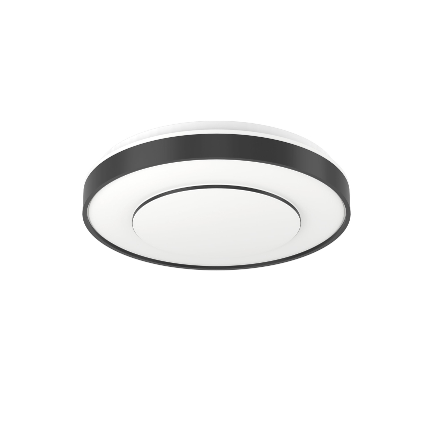 Eglo 300688 - Lámpara de techo LED RGBW regulable MONTERIGGIONI-Z LED/18,5W/230V 2700-6500K Ø 38,4 cm negra + mando a distancia
