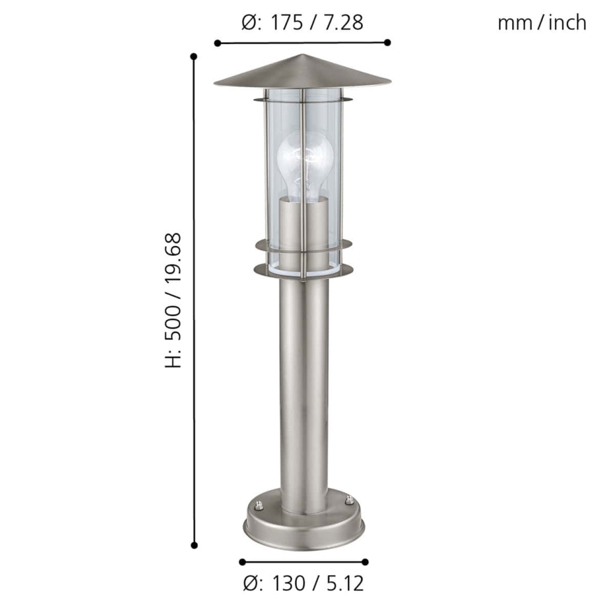 Eglo - Lámpara exterior 1xE27/60W/230V IP44