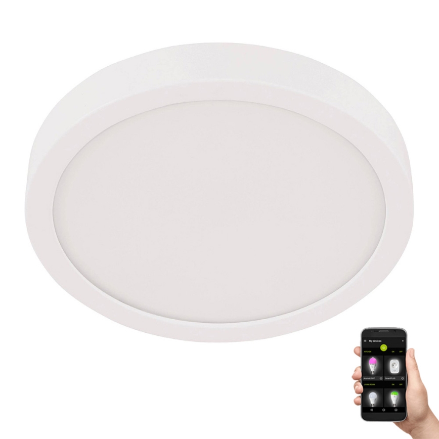 Eglo - Lámpara de techo LED para baño LED/20,5W/230V IP44 blanco Ø 28,5 cm