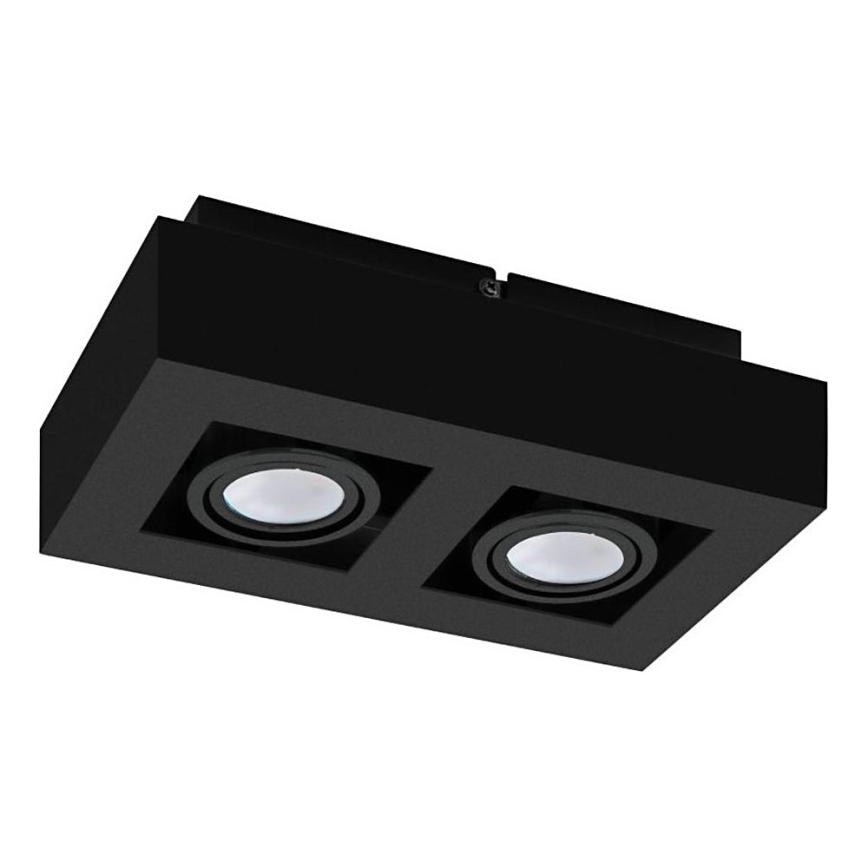 Eglo 31063 - Foco LED MENDOZA 2xLED/4,7W/230V 3000K negro
