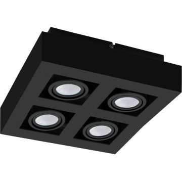 Eglo 31065 - Foco LED MENDOZA 4xLED/4,7W/230V 3000K negro