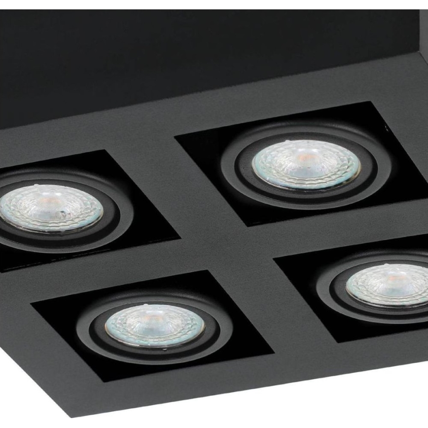 Eglo 31065 - Foco LED MENDOZA 4xLED/4,7W/230V 3000K negro