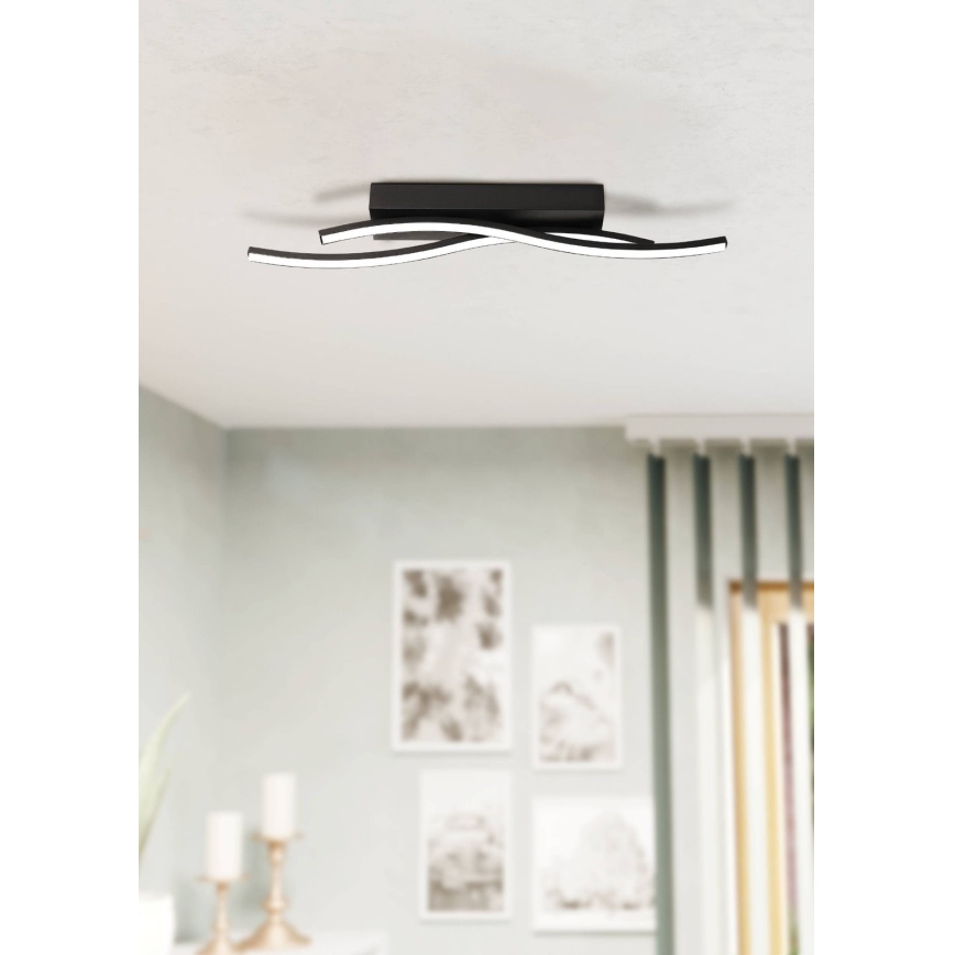 Eglo 31226 - Plafón LED ALBORAYA LED/10,8W/230V 3000K negro