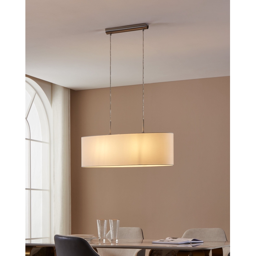 Eglo - Lámpara colgante con cable 2xE27/60W/230V