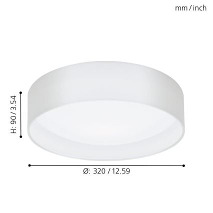 Eglo - Lámpara de techo LED LED/11W/230V