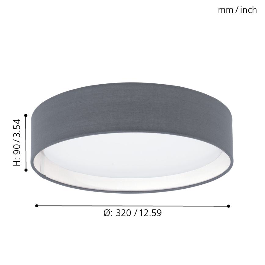 Eglo - Lámpara de techo LED 1xLED/12W/230V