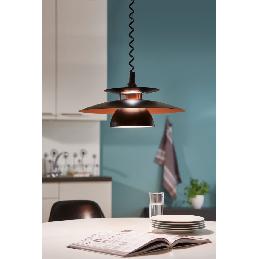 Eglo - Lámpara colgante ajustable 1xE27/60W/230V