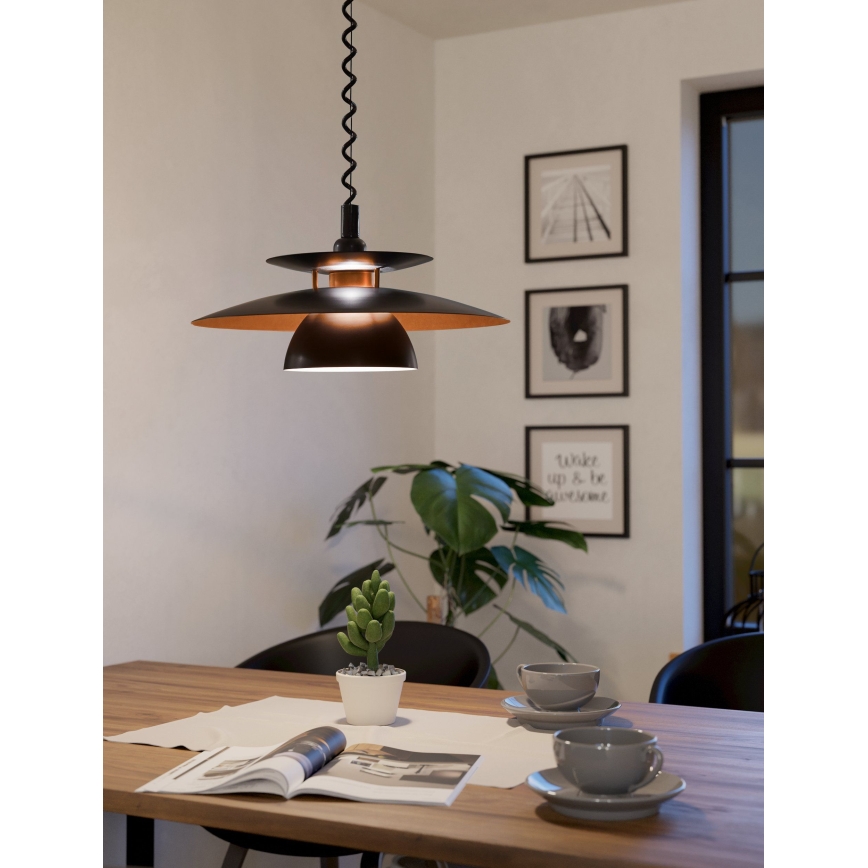 Eglo - Lámpara colgante ajustable 1xE27/60W/230V