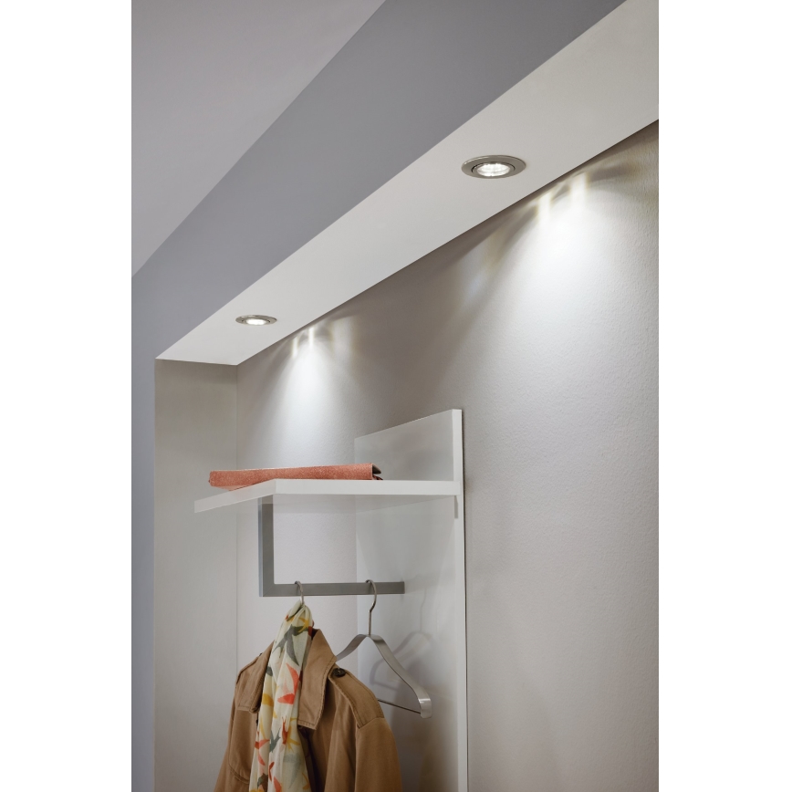 Eglo - Juego de 3 focos empotrables LED TEDO 1xGU10-LED/5W/230V