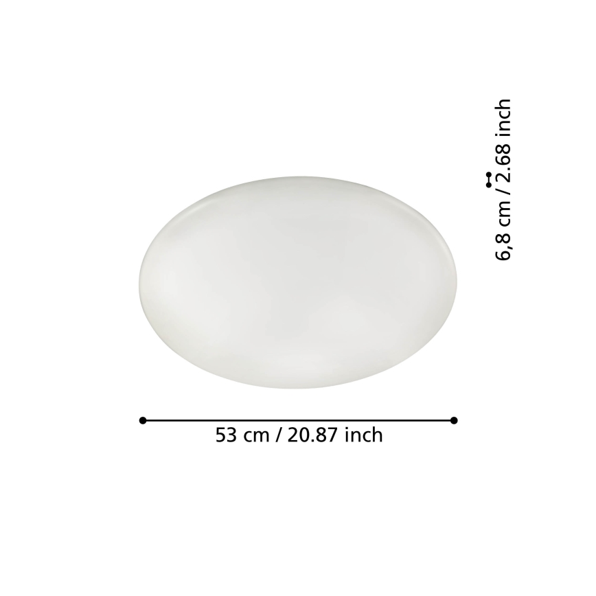 Eglo 31738 - Plafón LED regulable TOTARI-Z LED/44,8W/230V 2700-6500K blanco