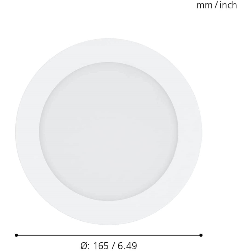 Eglo 31742 - Lámpara empotrable de baño LED regulable FUEVA-Z LED/10,5W/230V 2700-6500K IP44 blanco