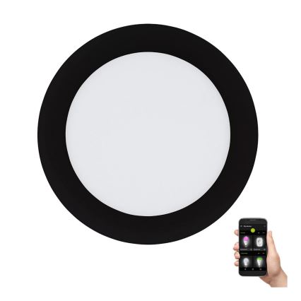 Eglo 31744 - Lámpara empotrable de baño LED regulable FUEVA-Z LED/10,5W/230V 2700-6500K IP44 negro