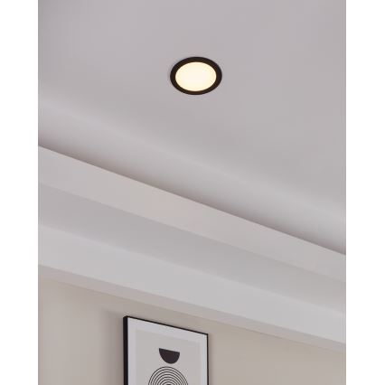 Eglo 31744 - Lámpara empotrable de baño LED regulable FUEVA-Z LED/10,5W/230V 2700-6500K IP44 negro