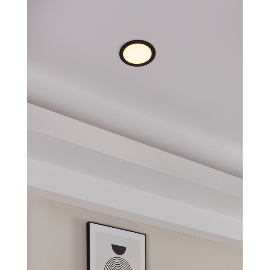Eglo 31744 - Lámpara empotrable de baño LED regulable FUEVA-Z LED/10,5W/230V 2700-6500K IP44 negro