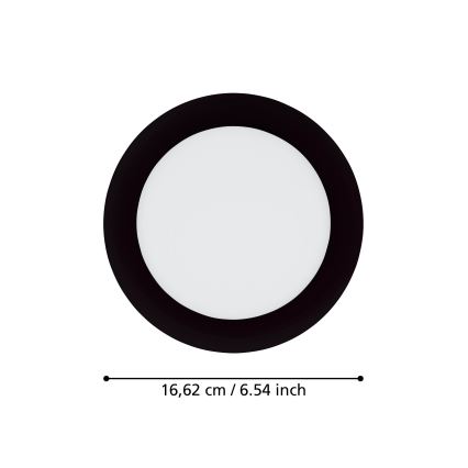 Eglo 31744 - Lámpara empotrable de baño LED regulable FUEVA-Z LED/10,5W/230V 2700-6500K IP44 negro