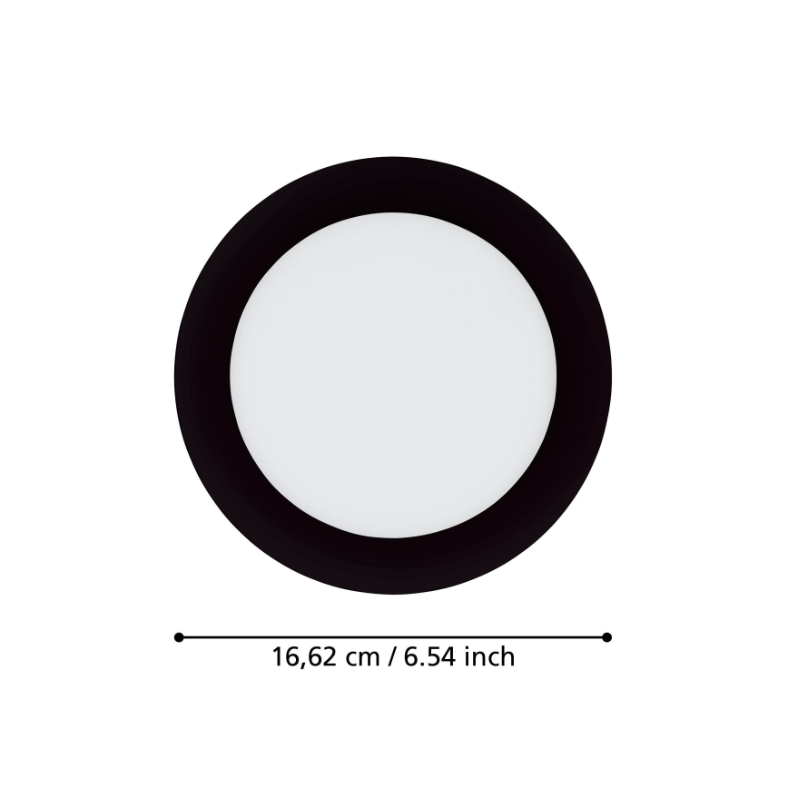 Eglo 31744 - Lámpara empotrable de baño LED regulable FUEVA-Z LED/10,5W/230V 2700-6500K IP44 negro