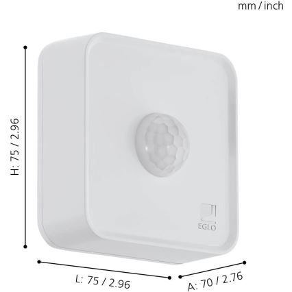 Eglo 31747 - Sensor exterior CONNECT-Z 3xAA IP44