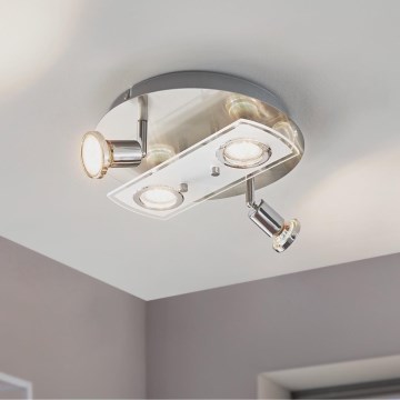 Eglo 32001 - Lámpara de techo LED PAWEDO 1 4xGU10-LED/3W/230V