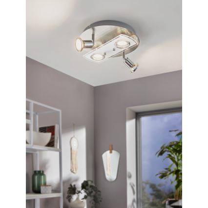 Eglo 32001 - Plafón LED PAWEDO 1 4xGU10-LED/3W/230V