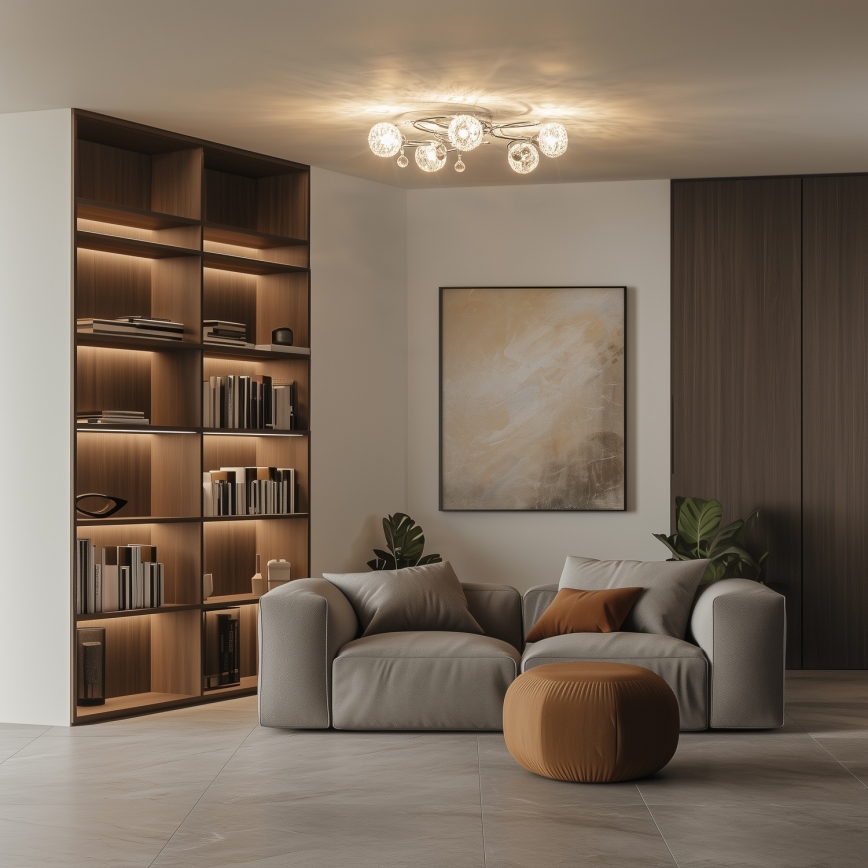 Eglo 32103 - Lámpara LED de techo de montaje en superficie VELAGO 5xG9/33W/230V cromado brillante