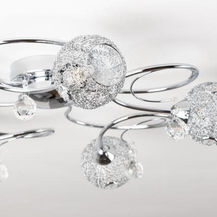 Eglo 32103 - Lámpara LED de techo de montaje en superficie VELAGO 5xG9/33W/230V cromado brillante