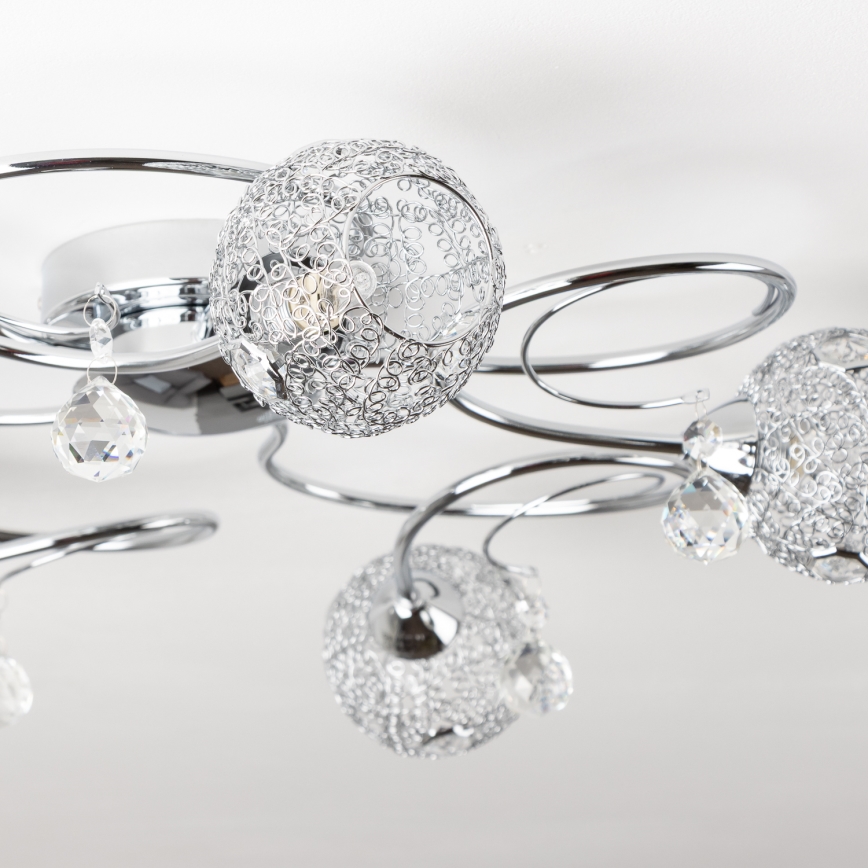 Eglo 32103 - Lámpara LED de techo de montaje en superficie VELAGO 5xG9/33W/230V cromado brillante