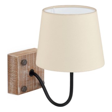 Eglo 32248 - Aplique de pared 1xE14/40W/230V marrón/beige