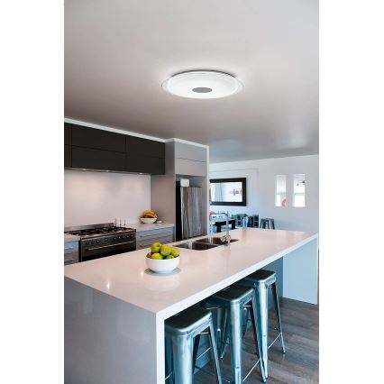 Eglo 32344 - Lámpara de techo regulable LED RGBW LANCIANO-C LED/53W/230V 2700-6500K + control remoto