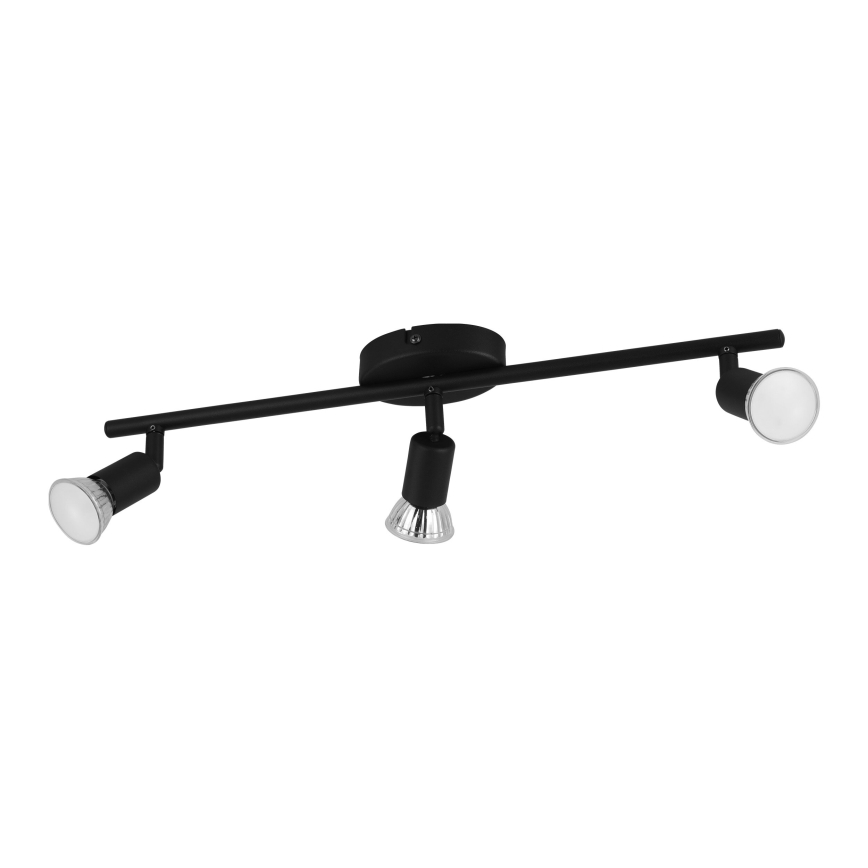 Eglo - Foco LED 3xGU10/2,8W/230V 3000K negro