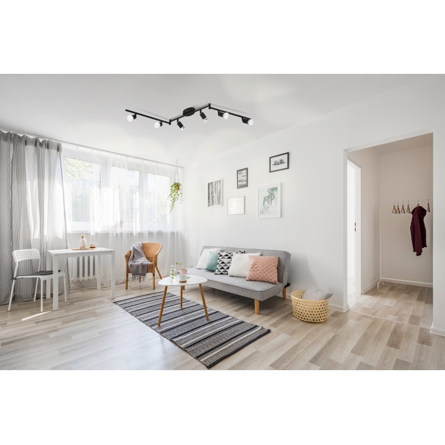 Eglo - Foco LED 6xGU10/2,8W/230V 3000K negro
