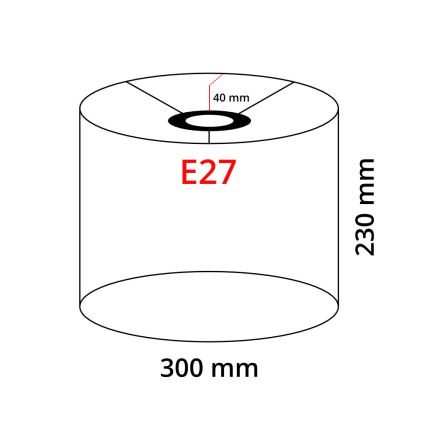 Eglo 32488 - Pantalla universal TUNJA para E27, Ø 30 cm, taupe