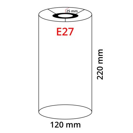 Eglo 32502 - Pantalla universal TUNJA para portalámparas E27, Ø 12 cm, marrón