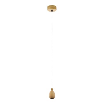 Eglo 32543 - Lámpara de techo YORTH 1xE27/60W/230V roble