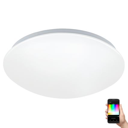 Eglo - Lámpara de techo de pared LED RGB regulable GIRON-C LED/17W/230V