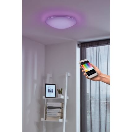 Eglo - Lámpara de techo de pared LED RGB regulable GIRON-C LED/17W/230V
