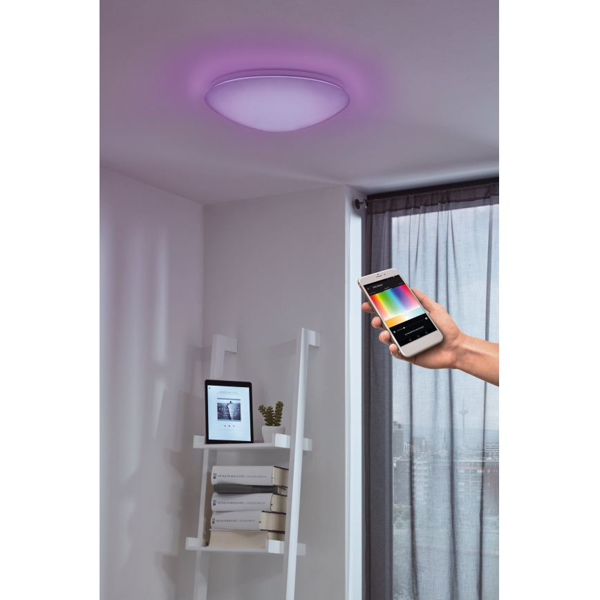 Eglo - Lámpara de techo de pared LED RGB regulable GIRON-C LED/17W/230V
