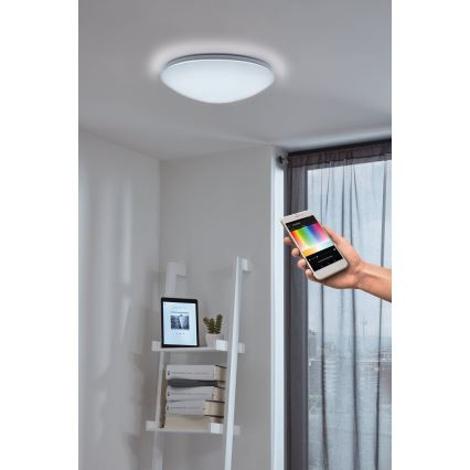 Eglo - Lámpara de techo de pared LED RGB regulable GIRON-C LED/17W/230V
