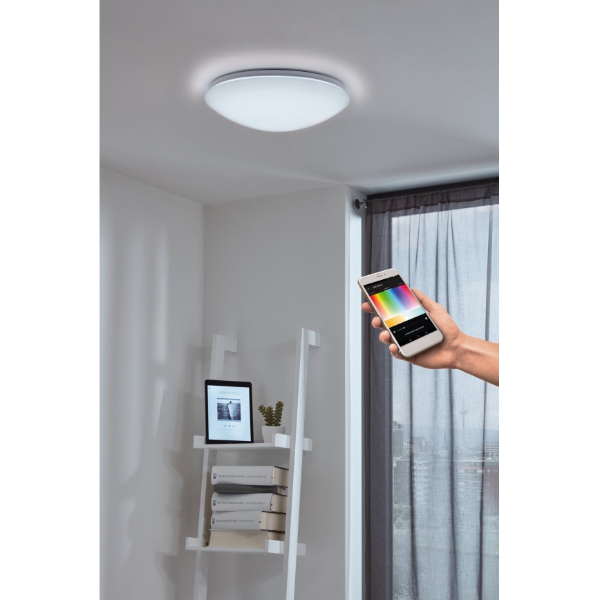 Eglo - Lámpara de techo de pared LED RGB regulable GIRON-C LED/17W/230V