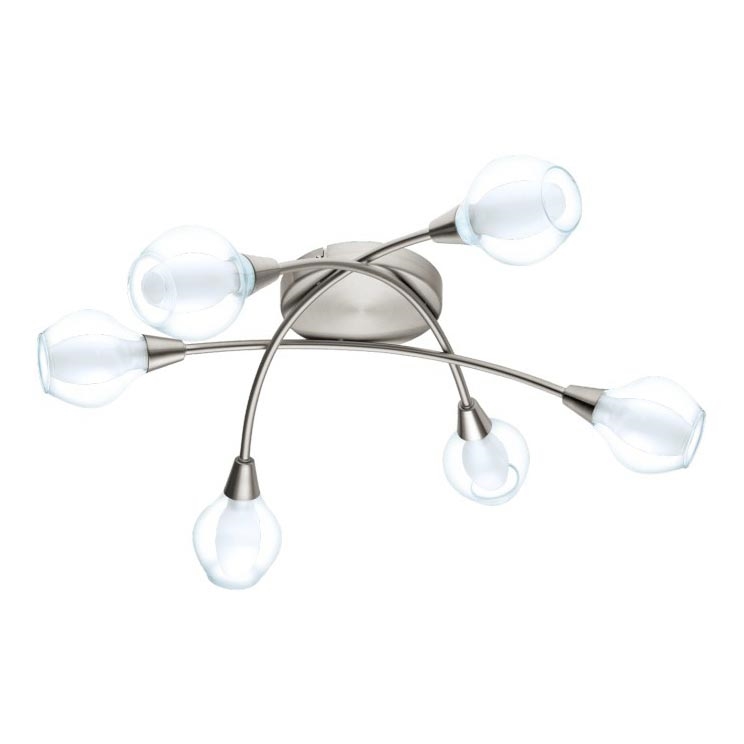 Eglo 32595 - Lámpara de techo ARNADO de montaje en superficie 6xG9/33W/230V cromo mate