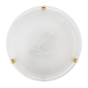 Eglo 32601 - Lámpara de techo LED SALOME LED/11W/230V, diámetro 30 cm, acabado dorado con cristal alabastrino