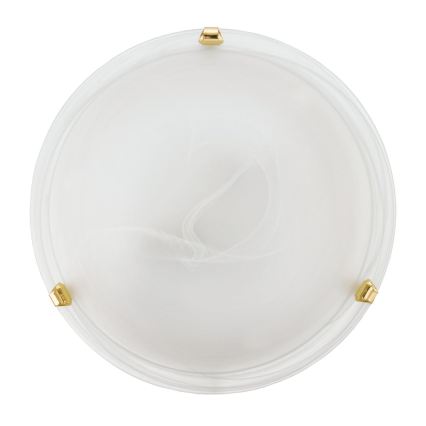 Eglo 32601 - Lámpara de techo LED SALOME LED/11W/230V, diámetro 30 cm, acabado dorado con cristal alabastrino