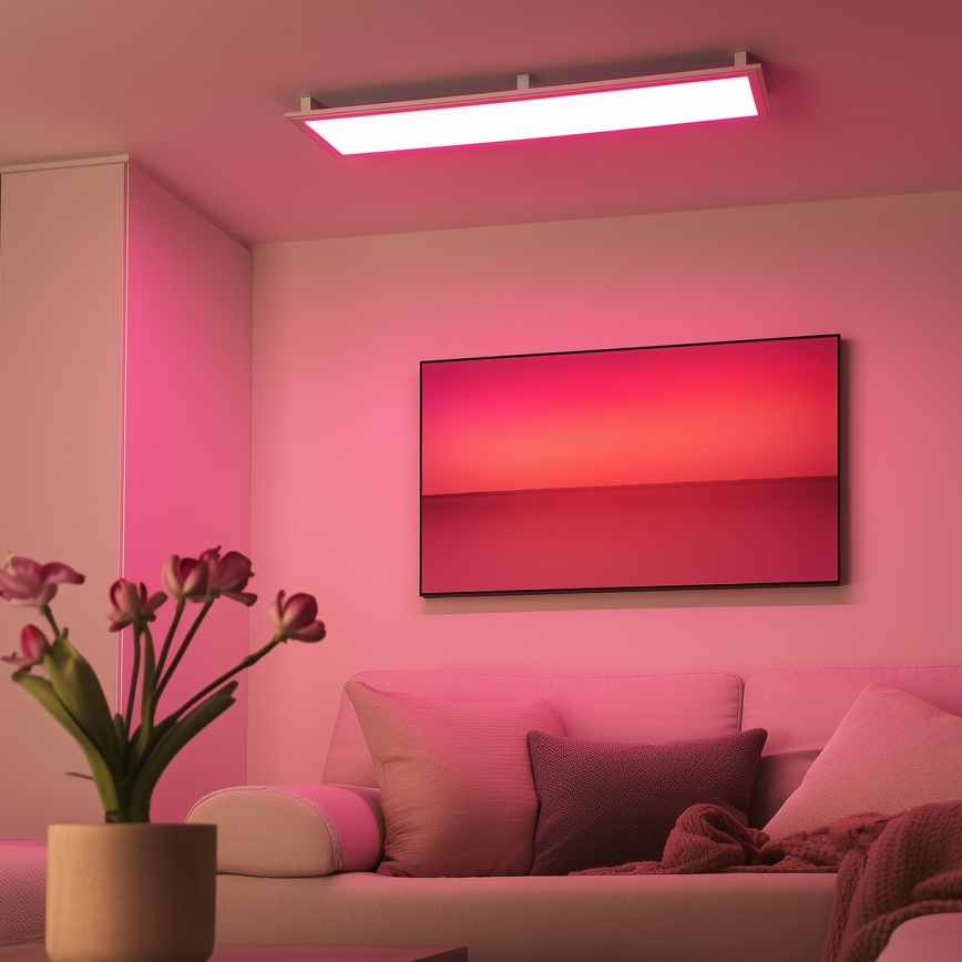 Eglo 32734 - Panel empotrable LED RGBW regulable SALOBRENA-C LED/34W/230V blanco + control remoto