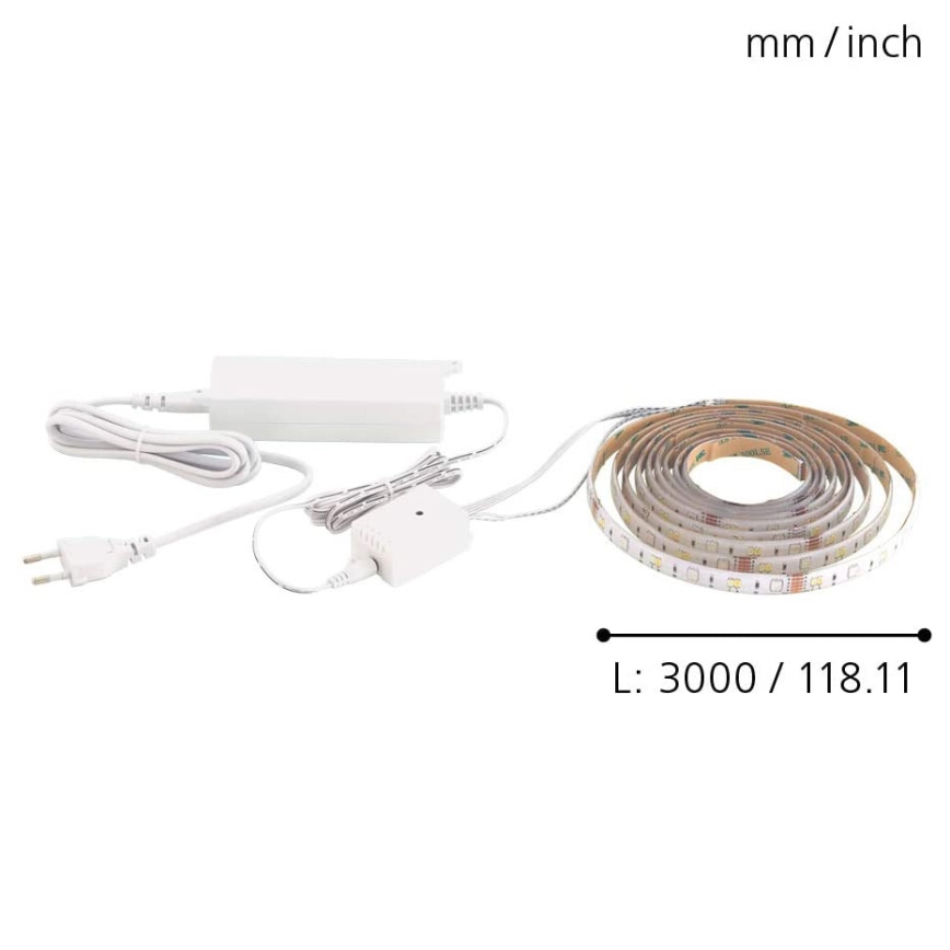 Eglo - Tira LED RGB 3m STRIPE-C LED-RGB/11,4W/230V