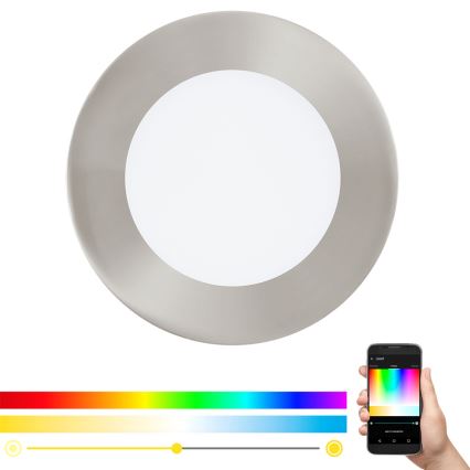 Eglo - Lámpara empotrable LED RGB regulable FUEVA-C LED/5,4W/230V