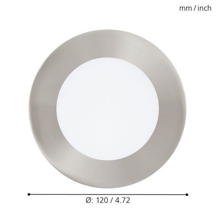 Eglo - Lámpara empotrable LED RGB regulable FUEVA-C LED/5,4W/230V