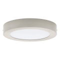 Eglo 32817 - Plafón LED regulable FUEVA 21 W, 230 V, 3000–6500 K, Ø 30 cm, cromo mate, con mando a distancia