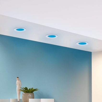 Eglo - Juego de 3 focos LED RGB empotrables regulables FUEVA-C 1xLED/3W/230V Ø 8,5 cm