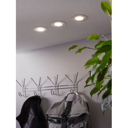 Eglo - Set de 3 luminarias empotrables LED RGB regulables FUEVA-C 1xLED/3W/230V Ø 8,5 cm